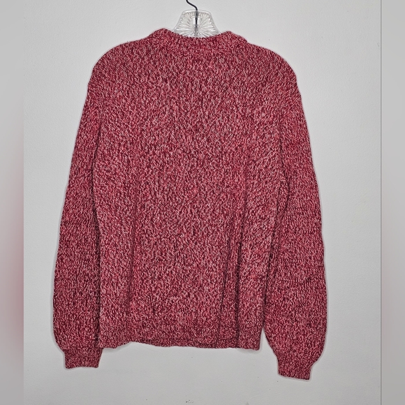 Sonoma red long sleeve knit sweater size L - Picture 2 of 4